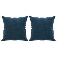 Cuscini Decorativi 2 pz Blu 40x40 cm in Velluto 349494