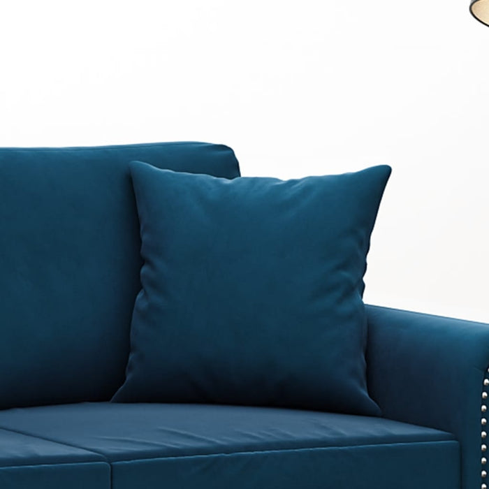 Cuscini Decorativi 2 pz Blu 40x40 cm in Velluto cod mxl 48977