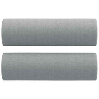 Cuscini Decorativi 2pz Grigio Chiaro Ã˜15x50 cm in Tessuto