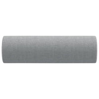 Cuscini Decorativi 2pz Grigio Chiaro Ã˜15x50 cm in Tessuto