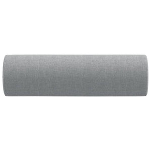 Cuscini Decorativi 2pz Grigio Chiaro Ã˜15x50 cm in Tessuto