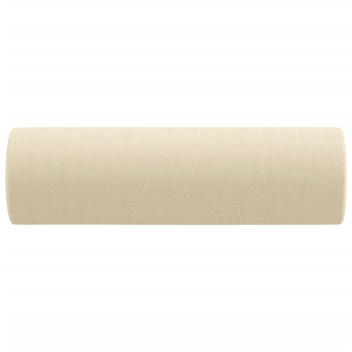 Cuscini Decorativi 2 pz Crema Ã˜15x50 cm in Tessuto cod mxl 47496