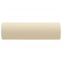 Cuscini Decorativi 2 pz Crema Ø15x50 cm in Tessuto 349503