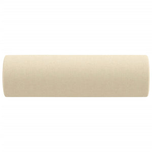 Cuscini Decorativi 2 pz Crema Ø15x50 cm in Tessuto 349503