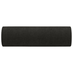 Cuscini Decorativi 2 pz Nero Ã˜15x50 cm in Tessuto