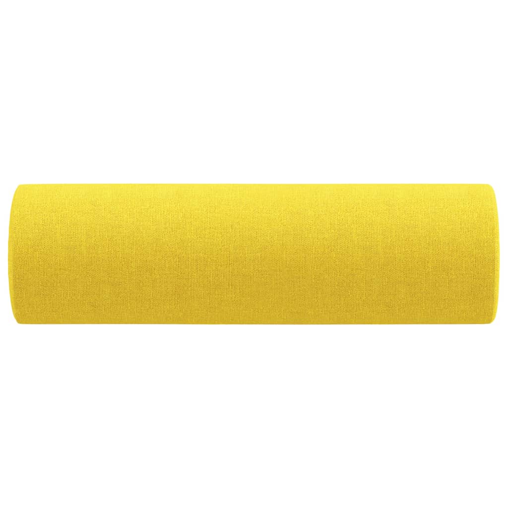 Cuscini Decorativi 2 pz Giallo Chiaro Ã˜15x50 cm in Tessuto cod mxl 41662