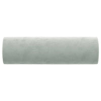 Cuscini Decorativi 2 pz Grigio Chiaro Ø15x50 cm in Velluto 349509