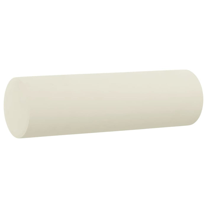 Cuscini Decorativi 2 pz Crema Ø15x50 cm in Velluto 349517