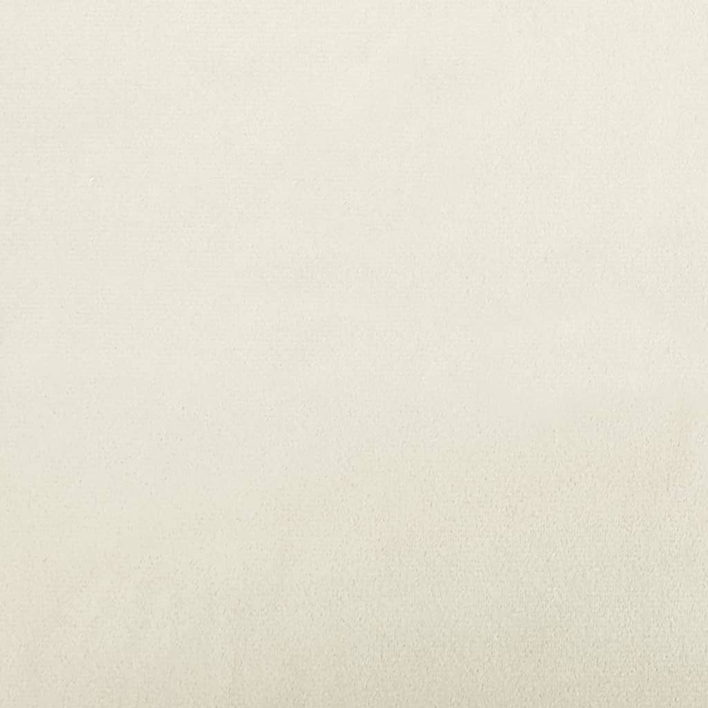 Cuscini Decorativi 2 pz Crema Ø15x50 cm in Velluto 349517