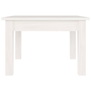 Tavolino da Salotto Bianco 45x45x30 cm Legno Massello di Pino cod mxl 17613