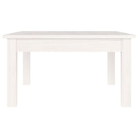 Tavolino da Salotto-Tavolino da soggiorno-Tavolo Bianco 55x55x30 cm Legno Massello di Pino