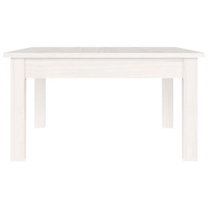 Tavolino da Salotto-Tavolino da soggiorno-Tavolo Bianco 55x55x30 cm Legno Massello di Pino