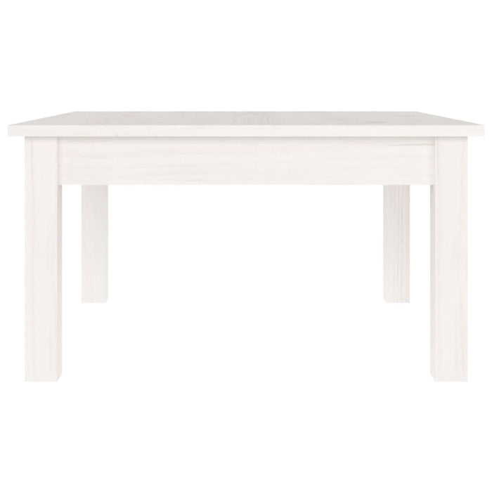 Tavolino da Salotto-Tavolino da soggiorno-Tavolo Bianco 55x55x30 cm Legno Massello di Pino