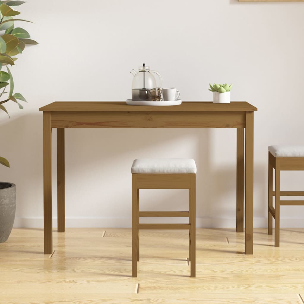 Tavolo da Pranzo Ambra 110x55x75 cm in Legno Massello di Pino 814252