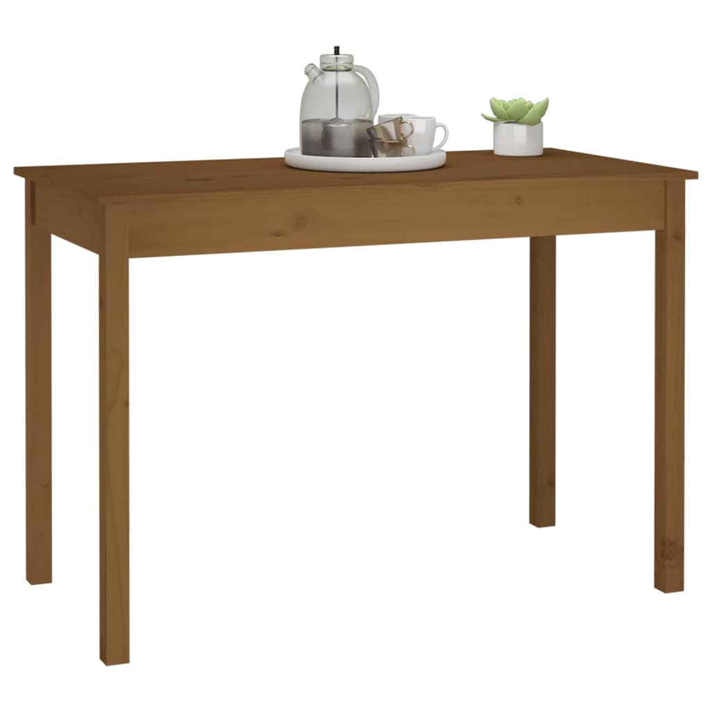 Tavolo da Pranzo Ambra 110x55x75 cm in Legno Massello di Pino 814252