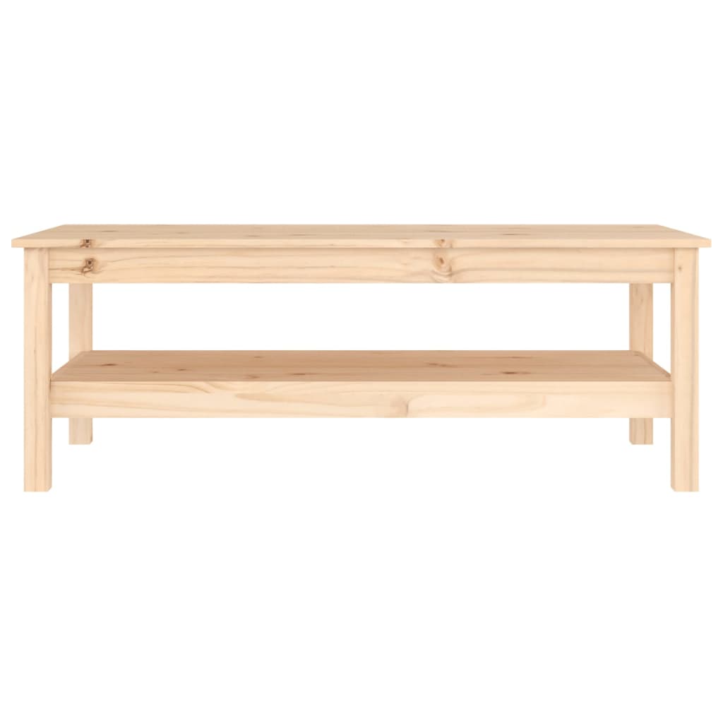 Tavolino da Salotto 110x50x40 cm in Legno Massello di Pino cod mxl 12184