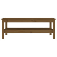 Tavolino da Salotto-Tavolino da soggiorno-Tavolo ambra 110x50x40 cm Legno Massello di Pino 821592