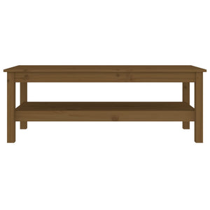 Tavolino da Salotto-Tavolino da soggiorno-Tavolo ambra 110x50x40 cm Legno Massello di Pino 821592