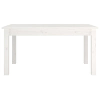 Tavolino da Salotto-Tavolino da soggiorno-Tavolo Bianco 80x50x40 cm Legno Massello di Pino 871470
