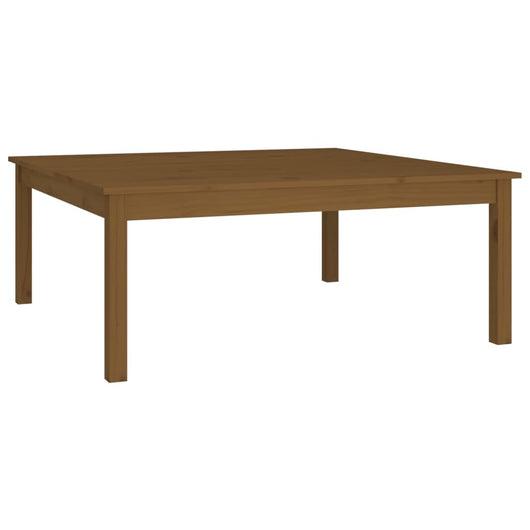 Tavolino da Salotto Marrone Cera 100x100x40 cm Legno di Pino 814292
