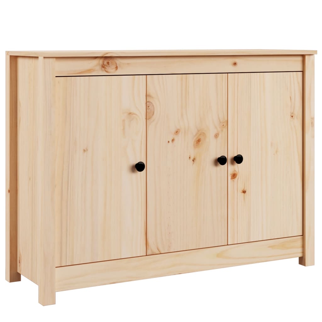 Credenza-Buffet-Armadio da cucina 100x35x74 cm in Legno Massello di Pino 438789