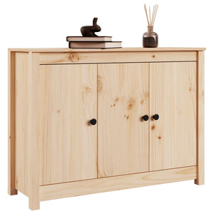 Credenza-Buffet-Armadio da cucina 100x35x74 cm in Legno Massello di Pino 438789