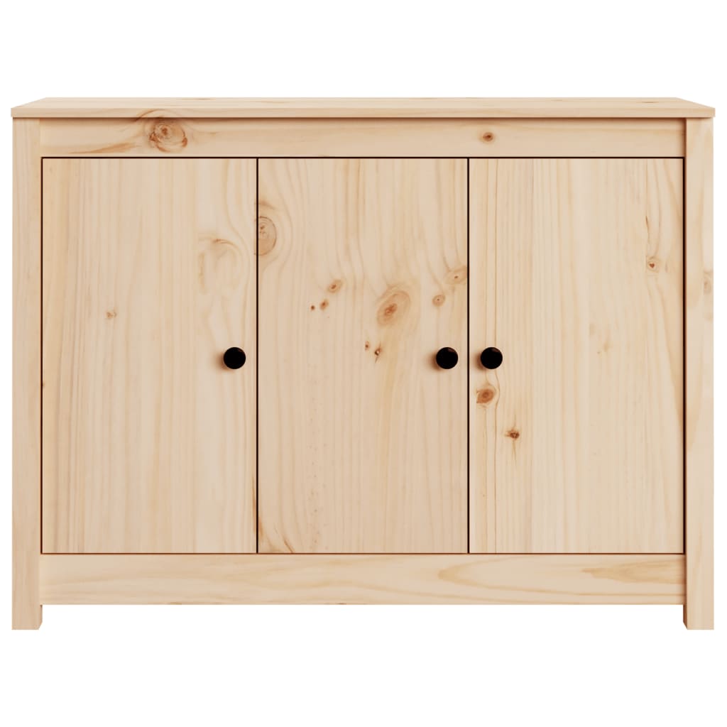 Credenza-Buffet-Armadio da cucina 100x35x74 cm in Legno Massello di Pino 438789