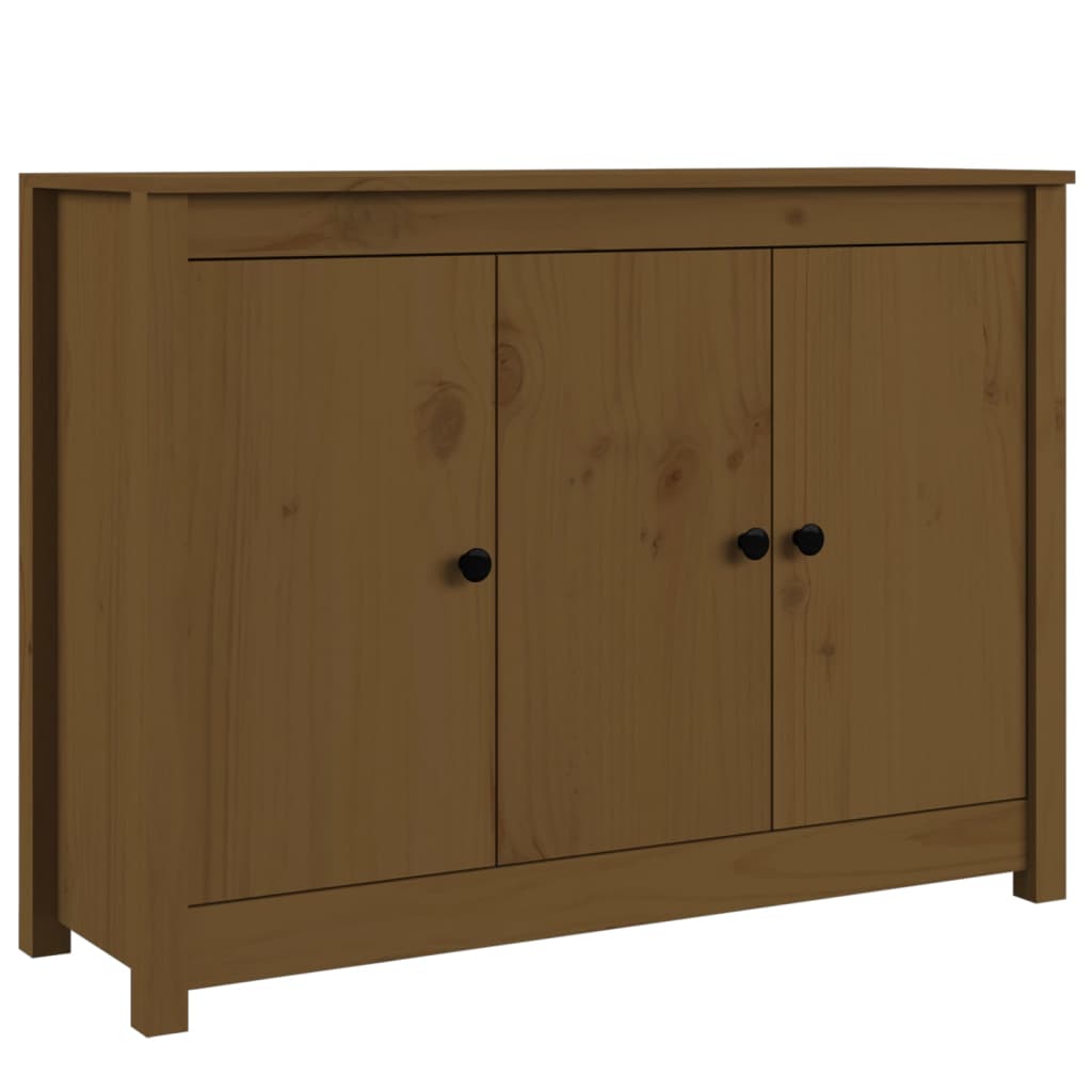 Credenza ambra 100x35x74 cm in Legno Massello di Pino 814562