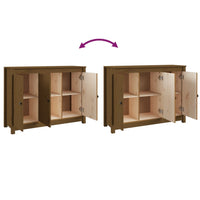 Credenza ambra 100x35x74 cm in Legno Massello di Pino 814562