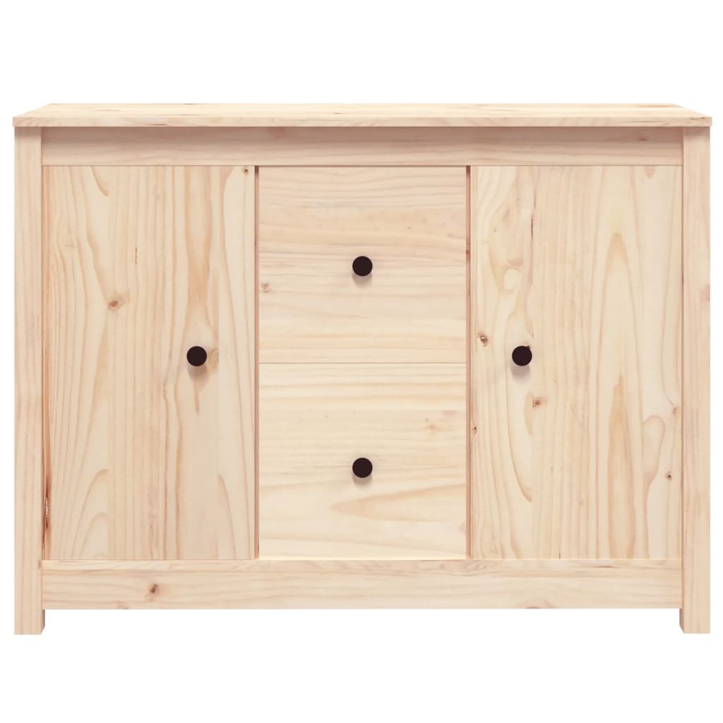 Credenza-Buffet-Armadio da cucina 100x35x74 cm in Legno Massello di Pino