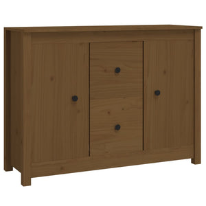 Credenza Miele 100x35x74 cm in Legno Massello di Pino