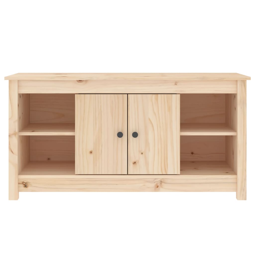 Mobile Porta TV-Mobile per TV-Credenza TV 103x36,5x52 cm in Legno Massello di Pino 188370