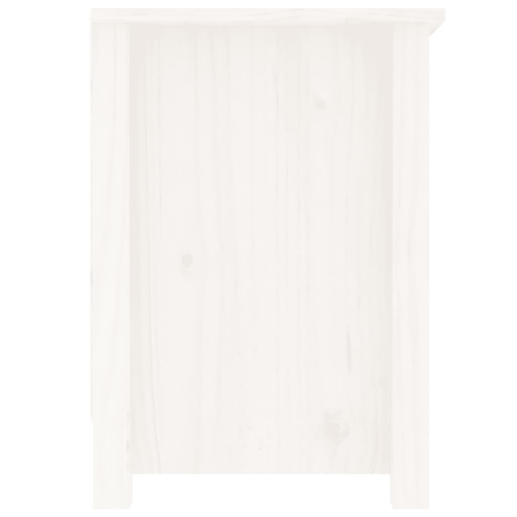Mobile Porta TV Bianco 103x36,5x52 cm in Legno Massello di Pino cod mxl 27628