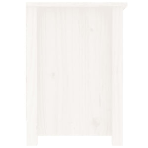 Mobile Porta TV Bianco 103x36,5x52 cm in Legno Massello di Pino cod mxl 27628