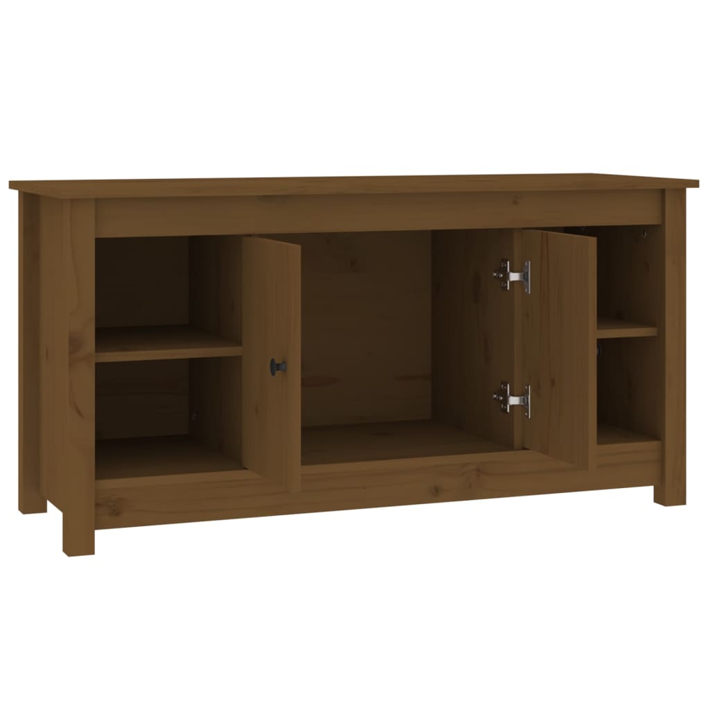 Mobile Porta TV Ambra 103x36,5x52 cm in Legno Massello di Pino 814577