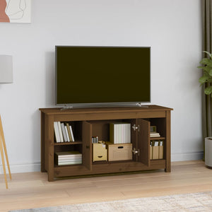 Mobile Porta TV Ambra 103x36,5x52 cm in Legno Massello di Pino 814577