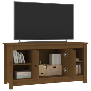 Mobile Porta TV Ambra 103x36,5x52 cm in Legno Massello di Pino 814577