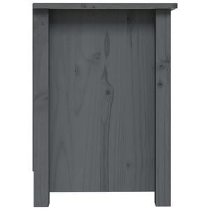 Mobile Porta TV Grigio 70x36,5x52 cm in Legno Massello di Pino 814581