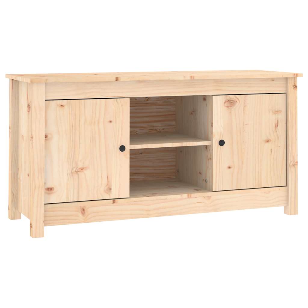 Mobile Porta TV-Mobile per TV-Credenza TV 103x36,5x52 cm in Legno Massello di Pino 584482