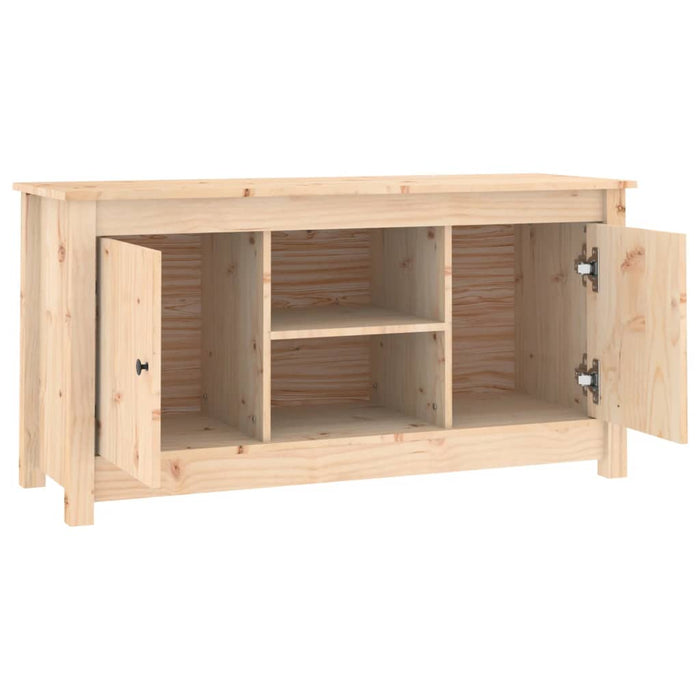 Mobile Porta TV 103x36,5x52 cm in Legno Massello di Pino cod mxl 27295