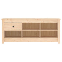 Scarpiera scarpiera mobile portaoggetti ingresso corridoio soggiorno 110 x 38 x 45,5 cm legno massello di pino marrone 02_0021325