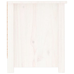Scarpiera scarpiera mobile portaoggetti ingresso corridoio soggiorno 110 x 38 x 45,5 cm legno massello di pino bianco 02_0021439