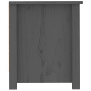 Scarpiera scarpiera mobile portaoggetti ingresso corridoio soggiorno 110 x 38 x 45,5 cm legno massello di pino grigio 02_0021769
