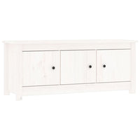 Scarpiera scarpiera mobile portaoggetti ingresso corridoio soggiorno 110 x 38 x 45,5 cm legno massello di pino bianco 02_0021440
