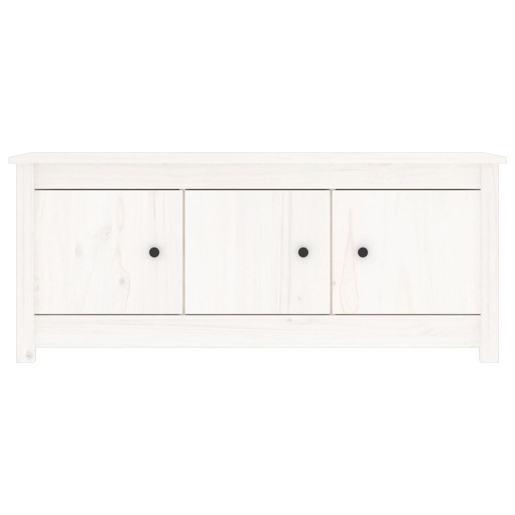 Scarpiera scarpiera mobile portaoggetti ingresso corridoio soggiorno 110 x 38 x 45,5 cm legno massello di pino bianco 02_0021440