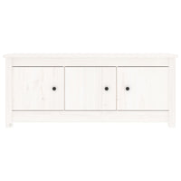Scarpiera scarpiera mobile portaoggetti ingresso corridoio soggiorno 110 x 38 x 45,5 cm legno massello di pino bianco 02_0021440