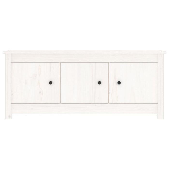 Scarpiera scarpiera mobile portaoggetti ingresso corridoio soggiorno 110 x 38 x 45,5 cm legno massello di pino bianco 02_0021440