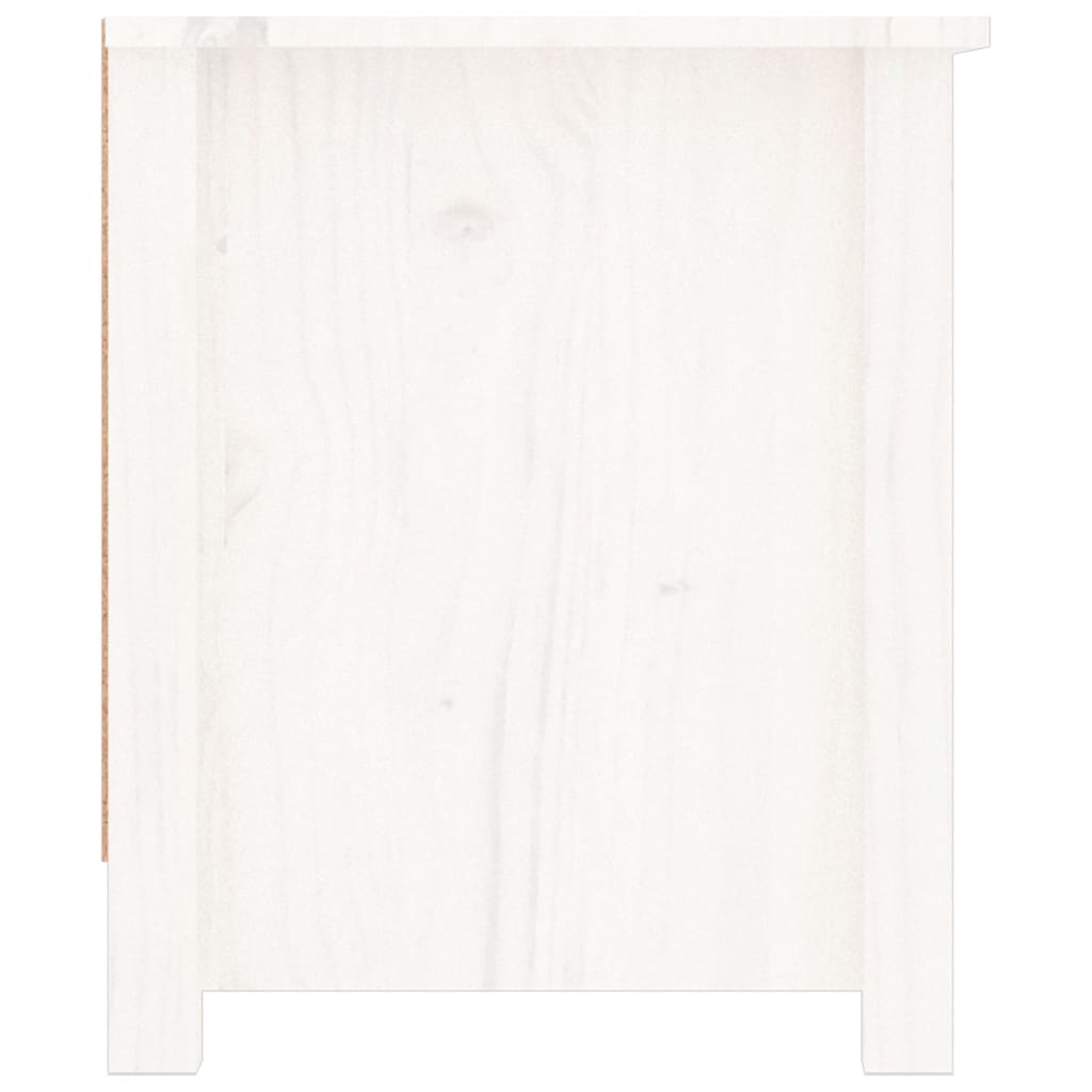 Scarpiera scarpiera mobile portaoggetti ingresso corridoio soggiorno 110 x 38 x 45,5 cm legno massello di pino bianco 02_0021440