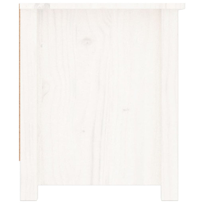 Scarpiera scarpiera mobile portaoggetti ingresso corridoio soggiorno 110 x 38 x 45,5 cm legno massello di pino bianco 02_0021440