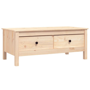 Tavolino da Salotto 100x50x40 cm in Legno Massello di Pino